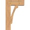 Ekena Millwork Legacy Block Smooth Bracket w/ Offset Brace, Western Red Cedar, 7 1/2"W x 20"D x 32"H BKT0806X20X32LEC05SWR - alternate 2